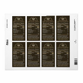 Honey Nutrition Baby Waarschuwing & Bee Verzending Etiket (Full Sheet)