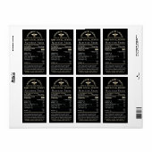 Honey Nutrition Baby Waarschuwing & Bee Verzending Etiket (Full Sheet)