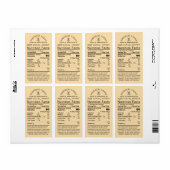 Honey Nutrition Baby Waarschuwing & Bee Verzending Etiket (Full Sheet)