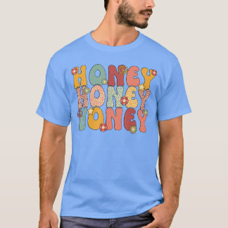 Honey Oma Groovy Honey Grootmoeder grappig T-shirt