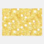 Honey Pine Cones Christmas Inpakpapier Vel (Voorkant 2)