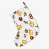 Honey Pine Cones Kerstmis Grote Kerstsok (Achterkant (Hangend))