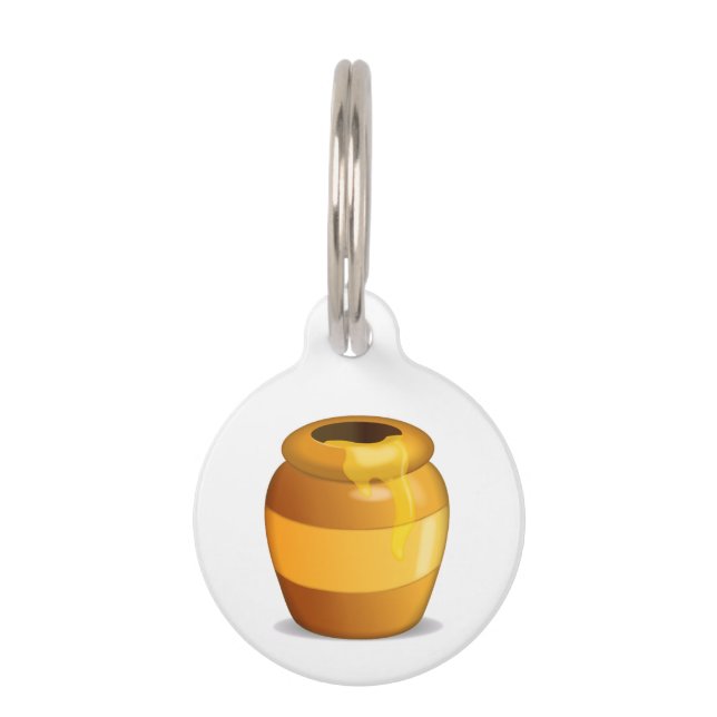 Honey Pot - Emoji Huisdierpenning (Achterkant)
