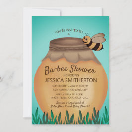 Honey Pot en Honey Bee Baby Shower Kaart