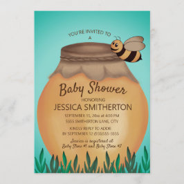 Honey Pot en Honeybee Baby Shower Kaart