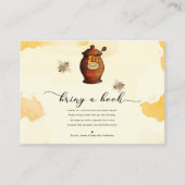  Honey Pot Honey Baby shower Breng een boek Informatiekaartje (Voorkant)