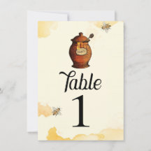  Honey Pot Honey Baby shower Tafelnummer