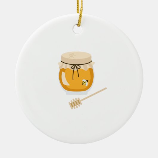 Honey Pot Keramisch Ornament (Voorkant)