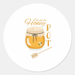 Honey Pot Ronde Sticker