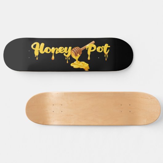Honey Pot Schaats Deck, Wall Art Persoonlijk Skateboard (Horizontaal)