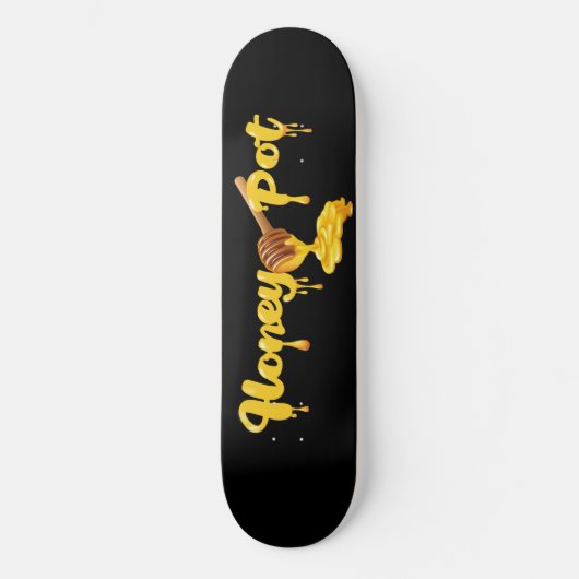 Honey Pot Schaats Deck, Wall Art Persoonlijk Skateboard (Voorkant)