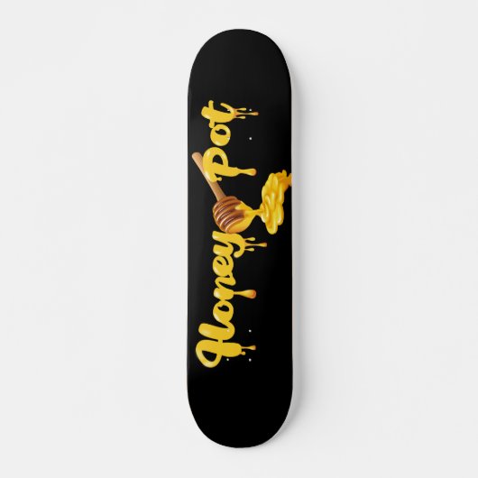 Honey Pot Wall Art Schaats Deck Persoonlijk Skateboard (Voorkant)