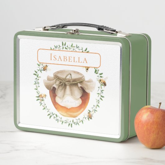 Honey Pot Waterverf Floral gepersonaliseerd (In situ)