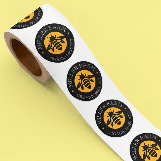 Honey Queen Bee Boerderij Jar Verpakking Ronde Sticker