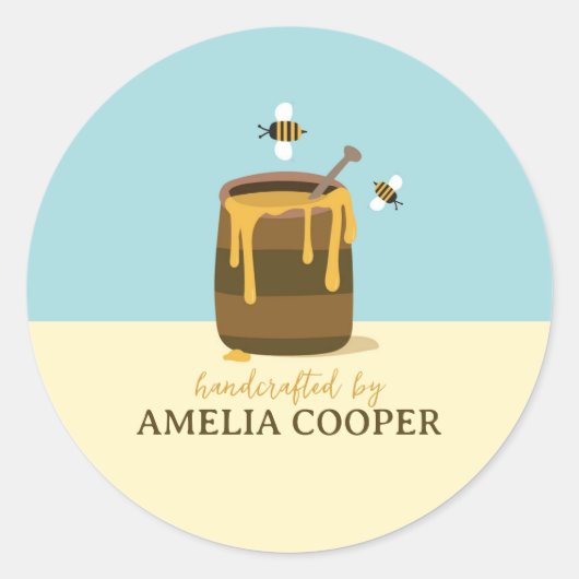 HONEY RONDE STICKER (Voorkant)