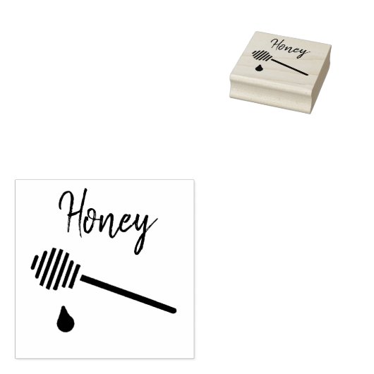 Honey Rubber Stamp Rubberstempel (Gestempeld)