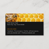 Honey Seller - Beekeeper Visitekaartje (Achterkant)