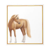 Honey Sorrel Riding Horse Notitieblok (Voorkant)