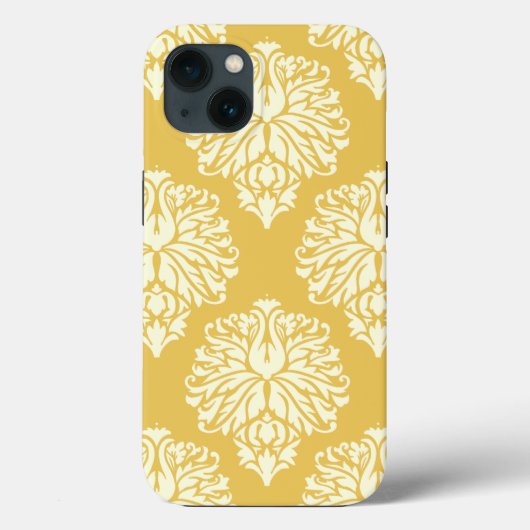 Honey Southern Cottage Damask Case-Mate iPhone Case (Achterkant)