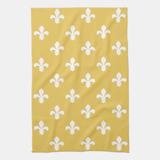 Honey Southern Cottage Fleur de Lys Theedoek (Verticaal)