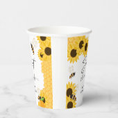 Honey Sweet Als het Baby shower kan zijn Papieren Bekers (Rechts)