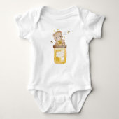Honey Teddy Bear Baby Bodysuit (Voorkant)