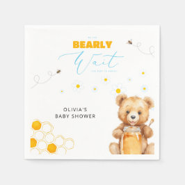 Honey Teddybeer Jongen Meisje Baby Shower Servet