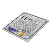 HONEY    TEGELTJE (Zijkant)