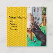 HONEY THIEF BEREN, BEES, BEE HIV-HIV-AIDS VIERKANTE VISITEKAARTJE (Voorkant)