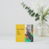 HONEY THIEF BEREN, BEES, BEE HIV-HIV-AIDS VIERKANTE VISITEKAARTJE (Staand voorkant)