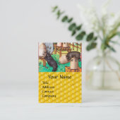 HONEY THIEF BEREN, BEES, BEE HIV-HIV-AIDS VISITEKAARTJE (Staand voorkant)