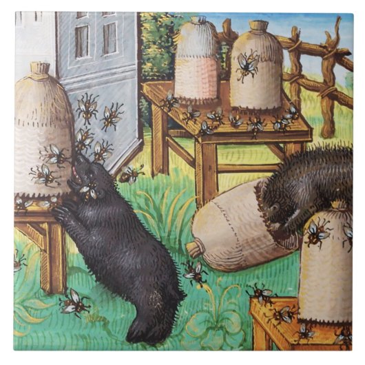 HONEY THIEF BEREN, BEES, BEE HIV-HIV-HIV-HIV-AIDS TEGELTJE (Voorkant)