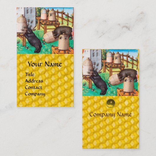 HONEY THIEF BEREN, BEES, BEE HIV-HIV-HIV-HIV-AIDS VISITEKAARTJE (Voorkant / Achterkant)