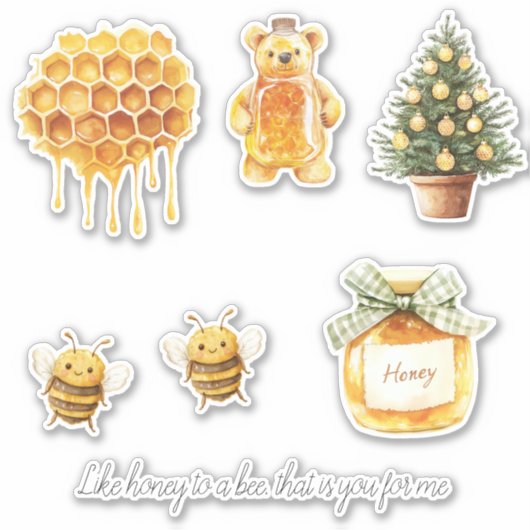 Honey to a Bee Sticker (Voorkant)