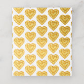 Honey topaz hart waterverf gast plaats kaarten plaatskaartje (Binnenkant ongevouwen)