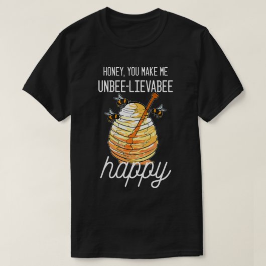 Honey Unbeelievabee Funny Bee Keeper T-shirt (Design voorkant)