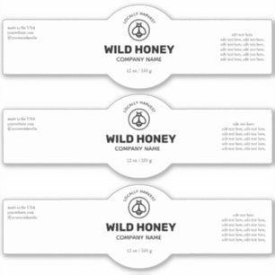 Honey Vinyl Zwart & Wit Label