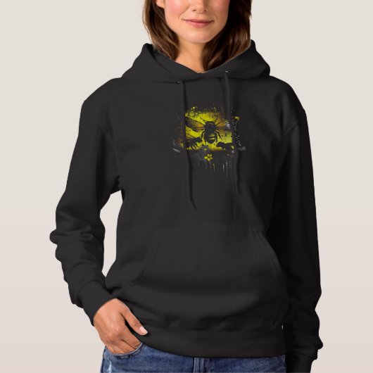 Honeybee and bumble bee for American hive beekeepe Hoodie (Voorkant)