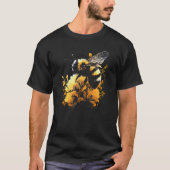 Honeybee and bumble bee for American hive beekeepe T-shirt (Voorkant)