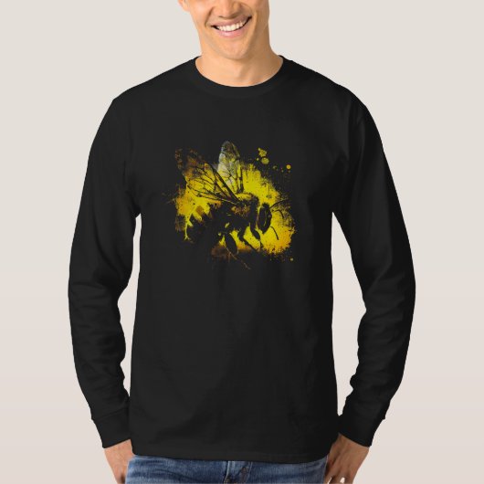 Honeybee and bumble bee for American hive beekeepe T-shirt (Voorkant)