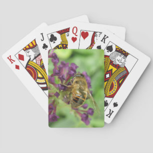 Honeybee and Purple Flowers Playing Cards Speelkaarten