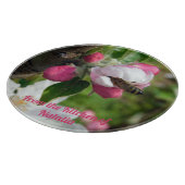 Honeybee & Apple Blossom Glass Cutting Board Snijplank (Hoek)