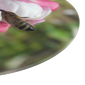 Honeybee & Apple Blossom Glass Cutting Board Snijplank (Hoek)