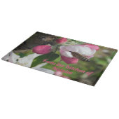 Honeybee & Apple Blossom Glass Cutting Board Snijplank (Hoek)