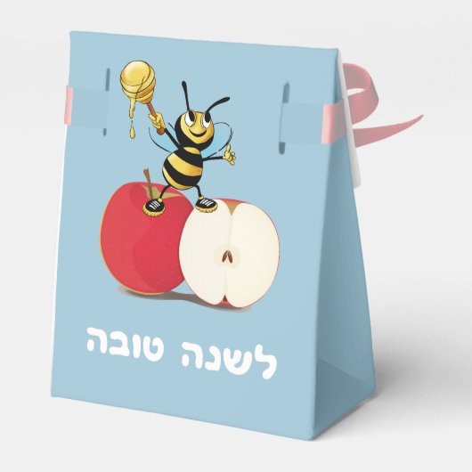 Honeybee Apple Rosh HaShana Bedankdoosjes (Achterkant)