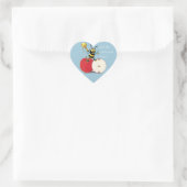Honeybee Apple Rosh HaShana Hart Sticker (Tas)