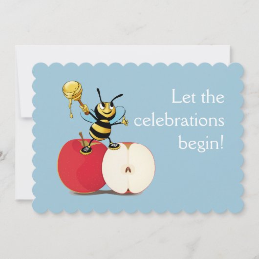 Honeybee Apple Rosh HaShana Kaart (Voorkant)