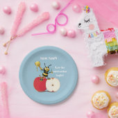 Honeybee Apple Rosh HaShana Papieren Bordje (Feest)