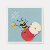 Honeybee Apple Rosh HaShana Servet (Voorkant)