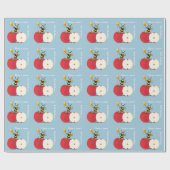 Honeybee Apple Rosh HaShana Wrapping Paper Cadeaupapier (Vlak)